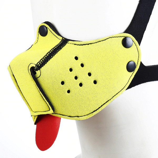 Pup snout mask - yellow